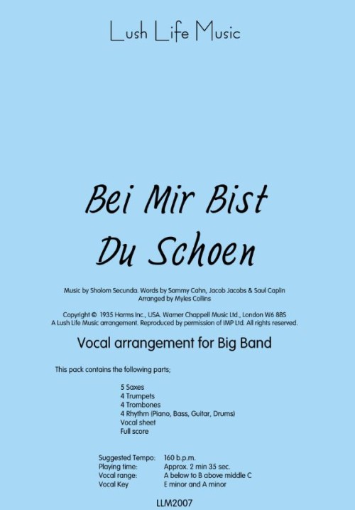 BEI MIR BIST DU SCHOEN (Vocal)